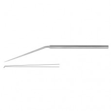 Micro Ear Hook Angled 45° Stainless Steel, 15.5 cm - 6" Tip Size 0.6 mm 